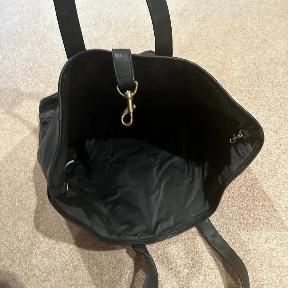 Vintage Germaine Monteil Paris Large Leather Tote